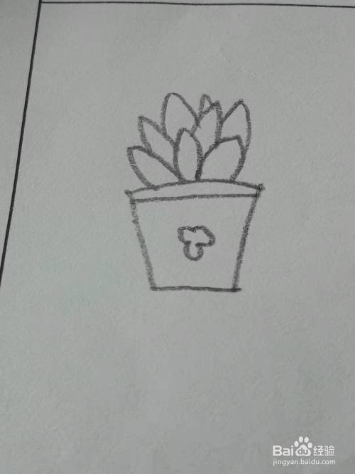 绿色植物的简笔画