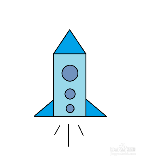 火箭怎么画简单又漂亮