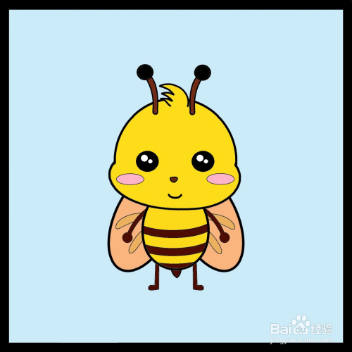 怎么画小蜜蜂简笔画(儿童简笔画)