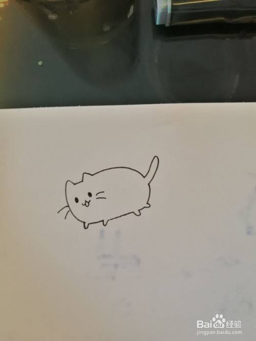 小猫简笔画之画法五