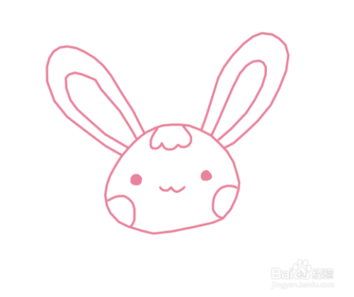 再给小兔子画上长长的大耳朵.