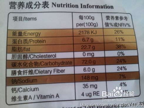 食物营养标签知多少