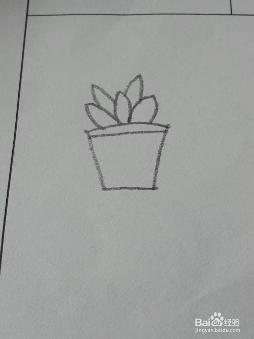 绿色植物的简笔画