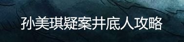 孙美琪疑案井底人攻略