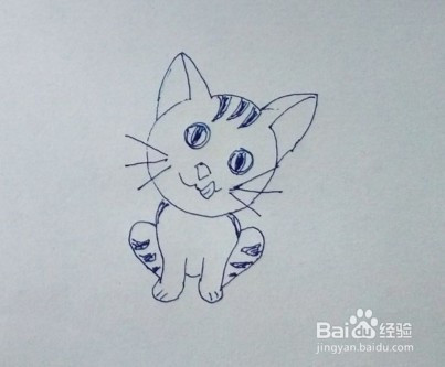 简笔画教程:一步一步教你怎么画可爱的猫