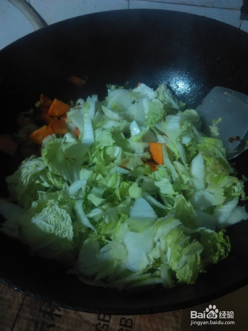 白菜炒胡萝卜