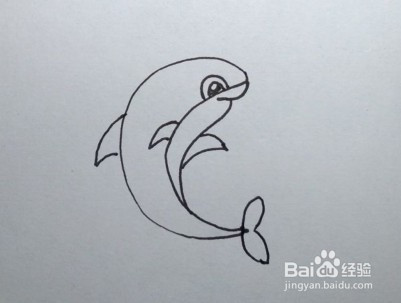 简笔画:一步一步教你怎么画海豚