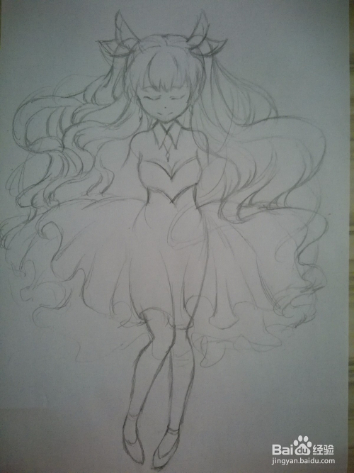 《梦幻少女》漫画人物手绘起稿教程