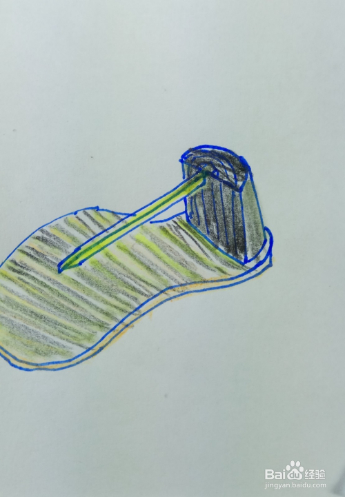 怎样画儿童简笔画木质拖鞋?