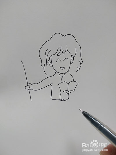 老师您辛苦了简笔画