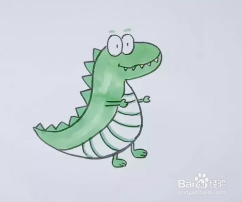 简笔画:教你怎么画可爱的小恐龙