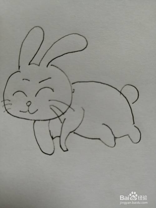 奔跑的小兔子怎么画
