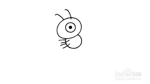 卡通小蚂蚁简笔画步骤