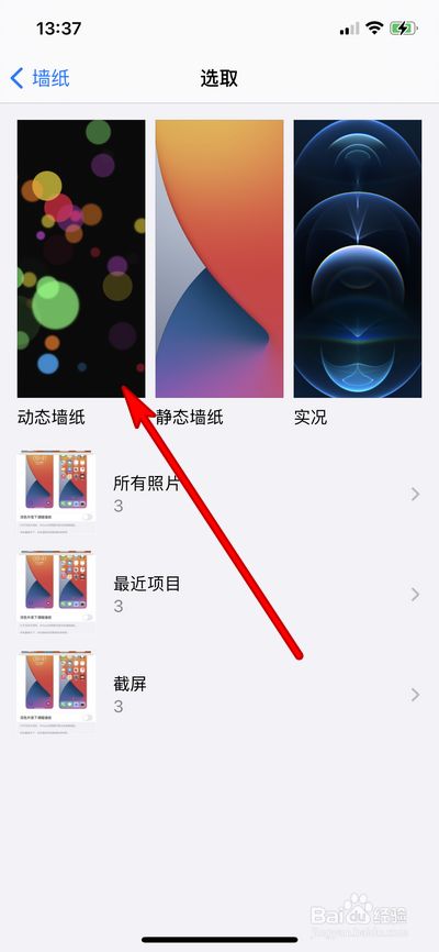 iphone12promax怎么设置动态壁纸
