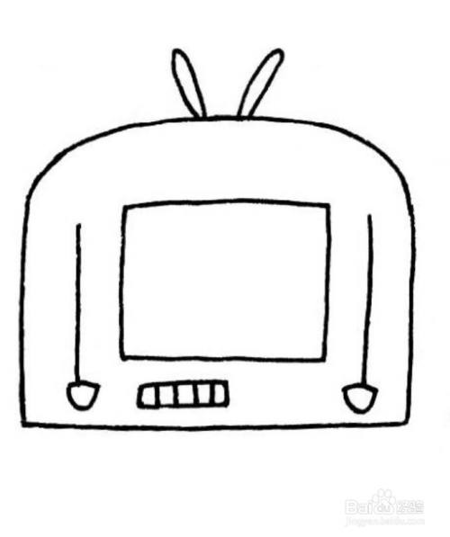 电视机的简笔画