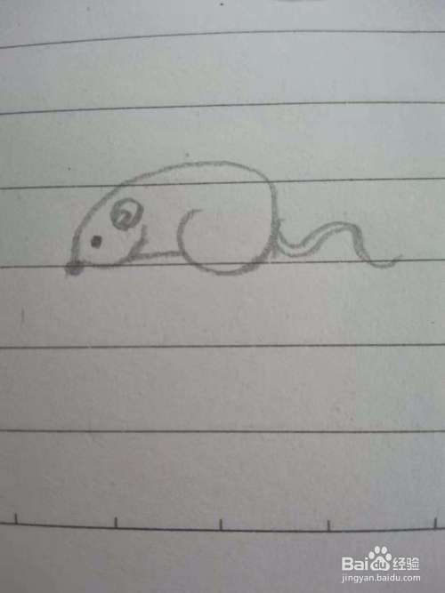《语文书的攀爬的小老鼠》儿童简笔画手绘教程