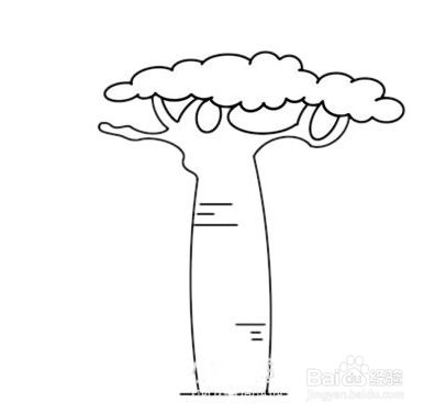 如何画面包树简笔画?