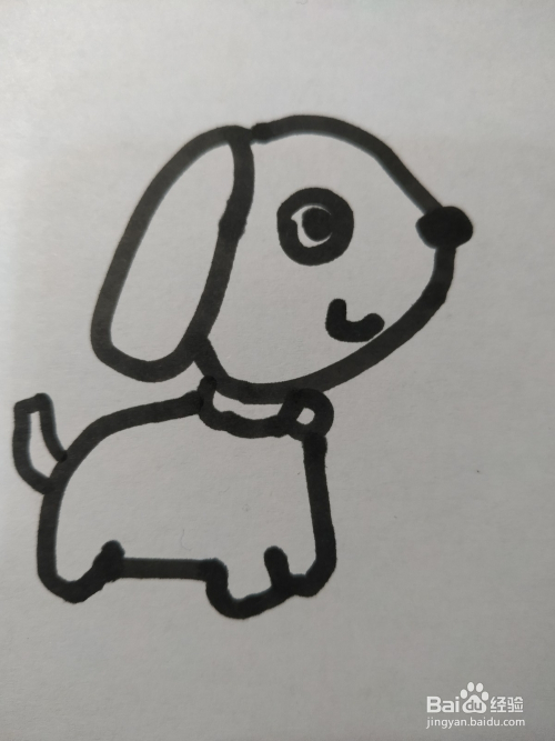 狗的简笔画技法(十一)