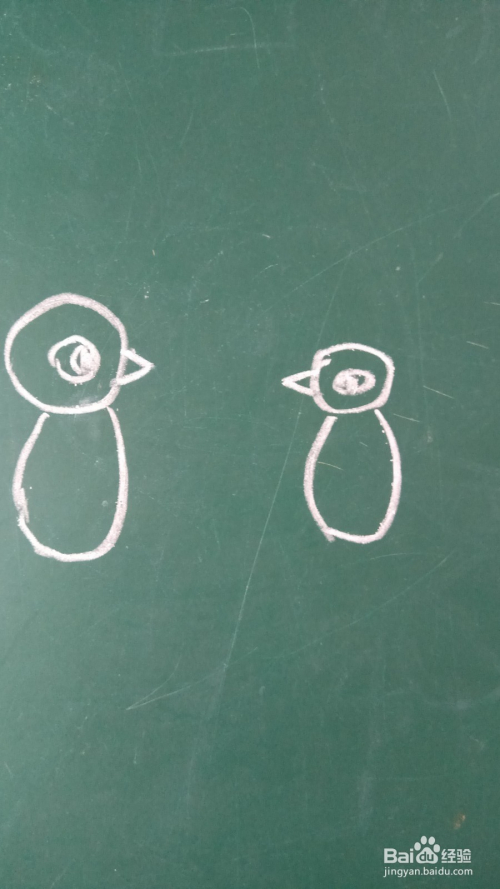 儿童简笔画两只小鸟的画法