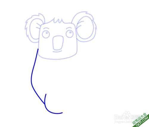 怎样教孩子们一步步画卡通考拉koala|简笔画