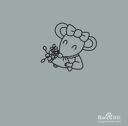 如何手工画可爱的老鼠简笔画?