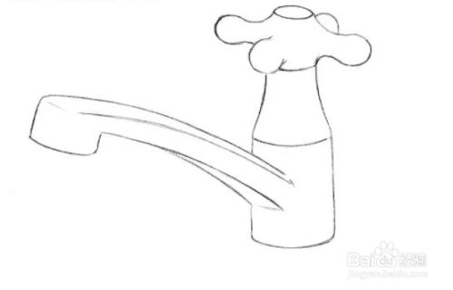 如何绘制厨房的水龙头