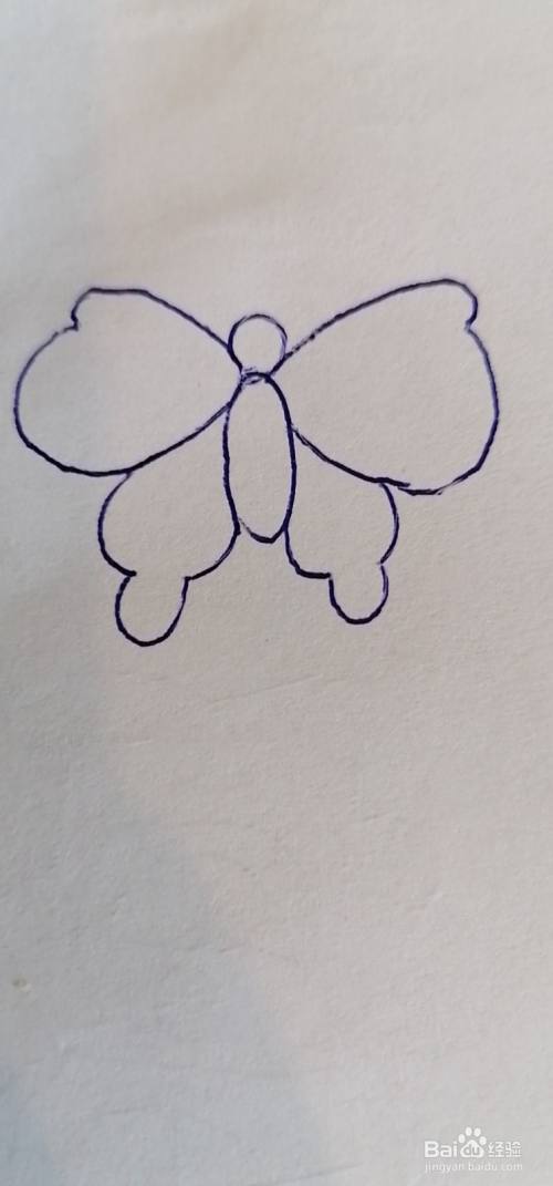 怎么画一只蝴蝶?#校园分享