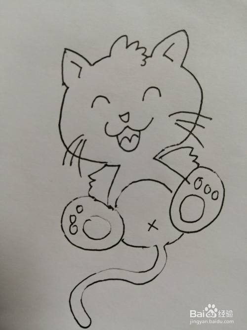 可爱的小猫咪怎么画