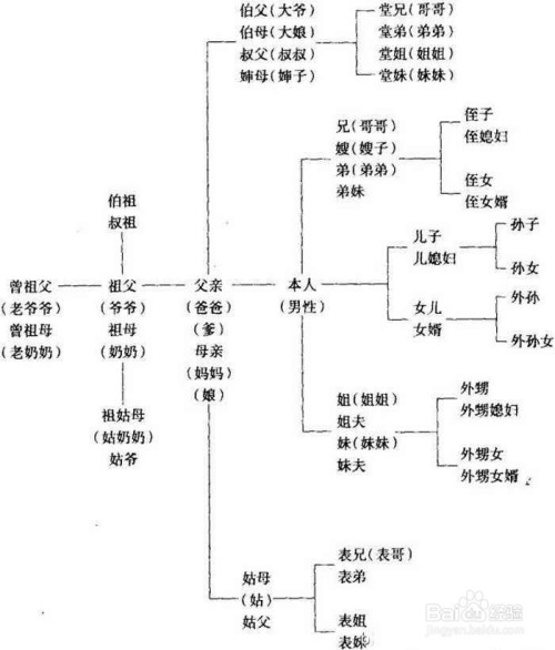 亲属的书面语称呼是什么?如丈夫的哥哥怎么称呼