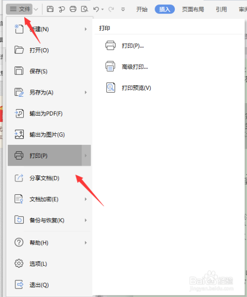 wps文档如何设置只打印部分文字