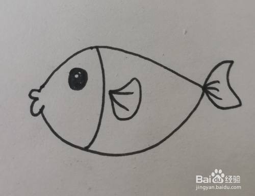 怎样画鱼又简单又好看图片