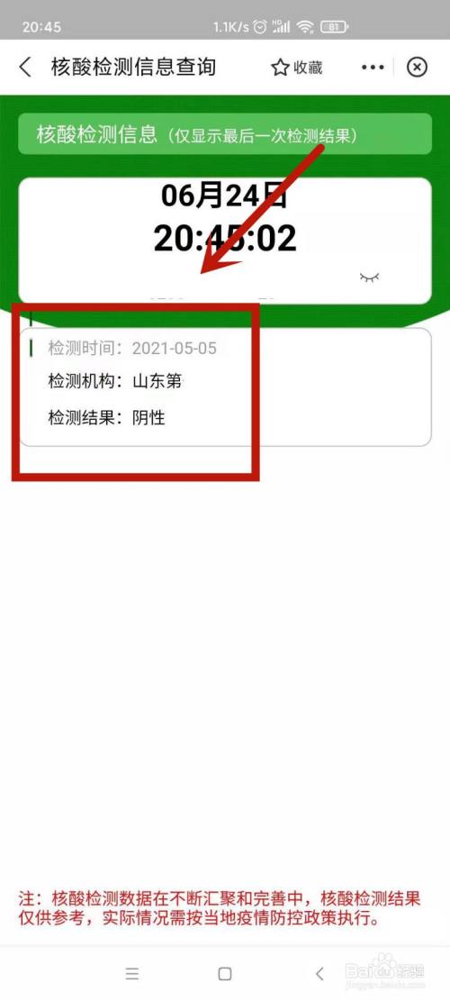 核酸检测在手机上怎么查结果