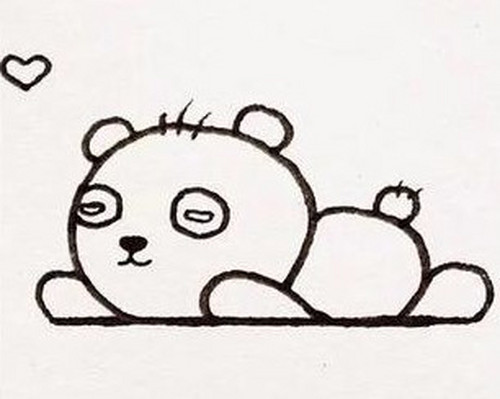 简笔画如何画可爱的熊猫