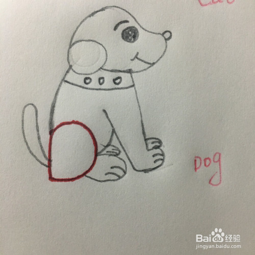 怎么用字母d画简笔画小狗?