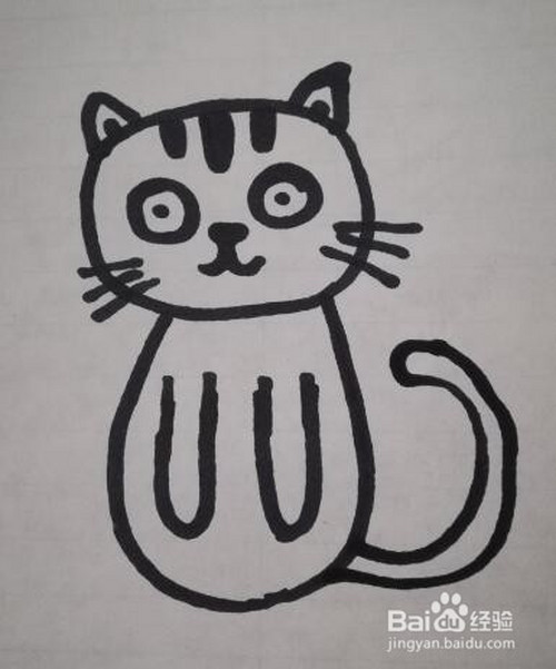 儿童简笔画 小猫的画法 小猫的简笔画