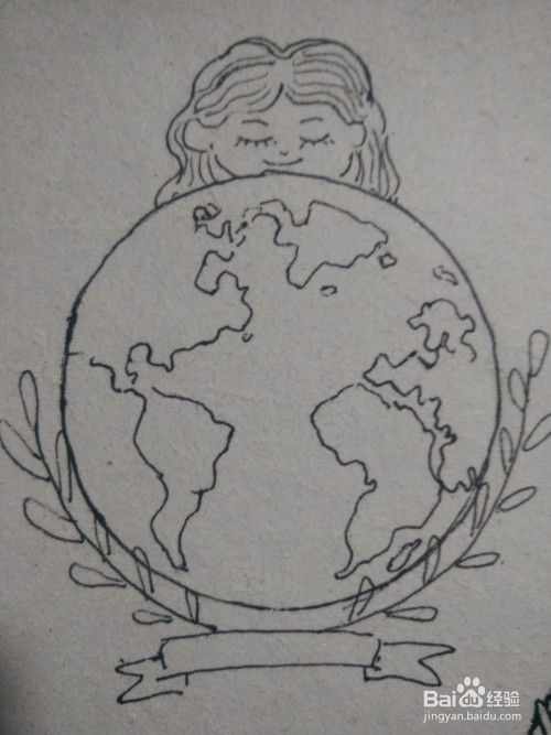 怎么画世界地球日简笔画