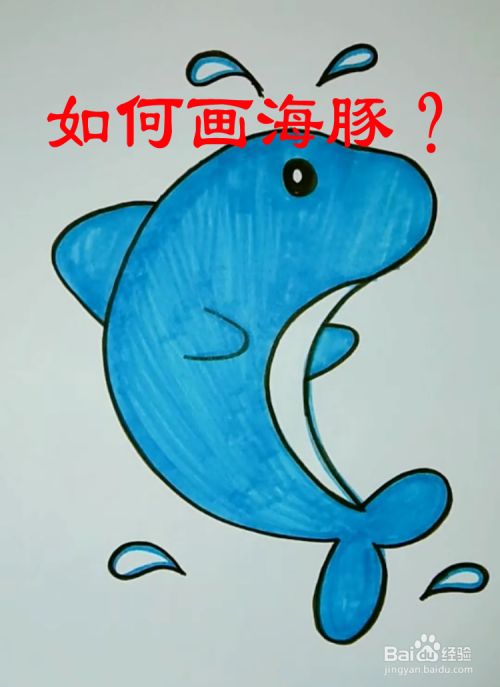 如何画海豚?