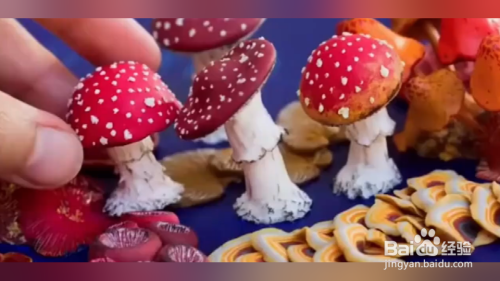 怎么用粘土制作可爱的花蘑菇