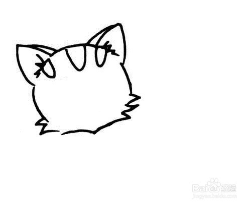 如何绘制小猫睡觉的简笔画