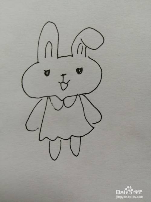 可爱的小兔子怎么画