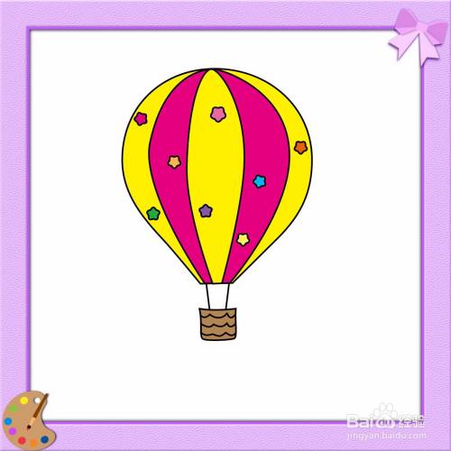 热气球的简笔画怎么画?