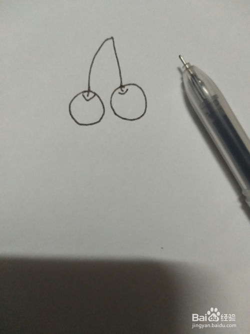 樱桃怎么画?