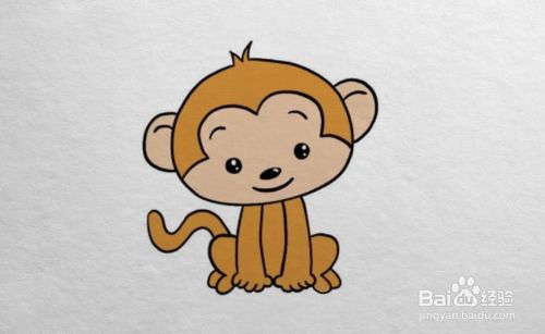 小猴子怎么画