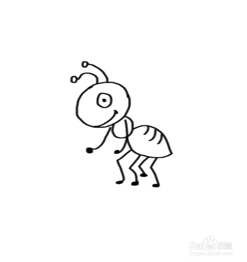 蚂蚁简笔画怎么画