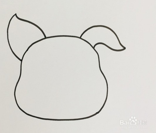简笔画系列-猪耳朵怎么画