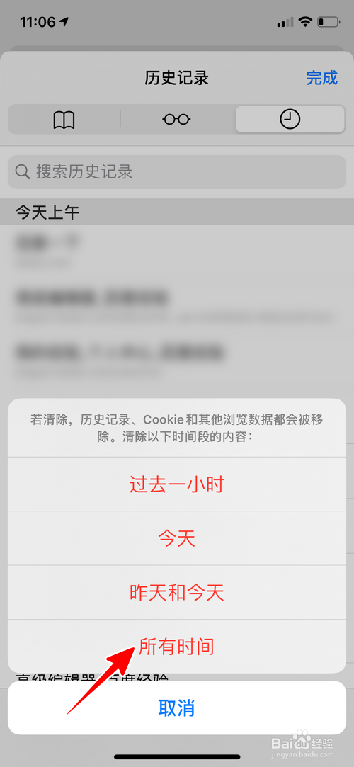 苹果手机safari浏览器历史记录清除不了怎么办