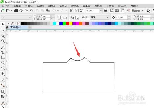 coreldraw怎样给不规则图形导扇形角