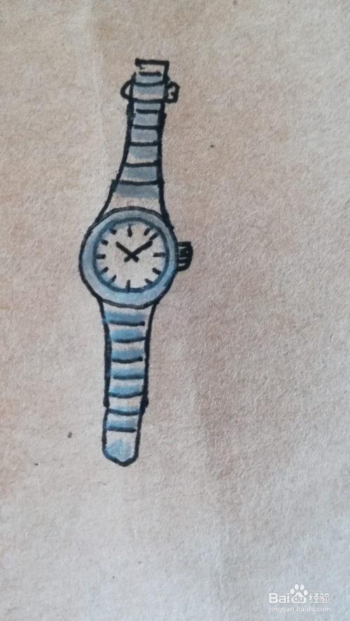 怎么画手表的彩铅简笔画