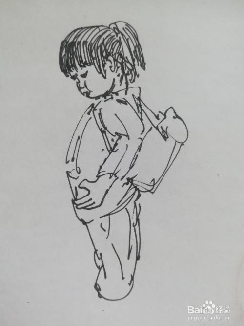 怎么画幼儿园小朋友