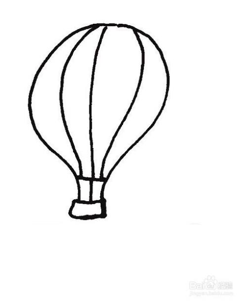 热气球的简笔画